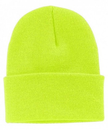 Port Authority Perfect Warm Fleece Anti Pill Beanie_Neon Yellow_One Size - CC12CLDUMRL