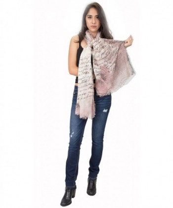 fringed around letters Viscose fashion in Fashion Scarves