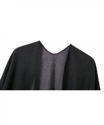 Urban CoCo Womens Poncho black in Fashion Scarves