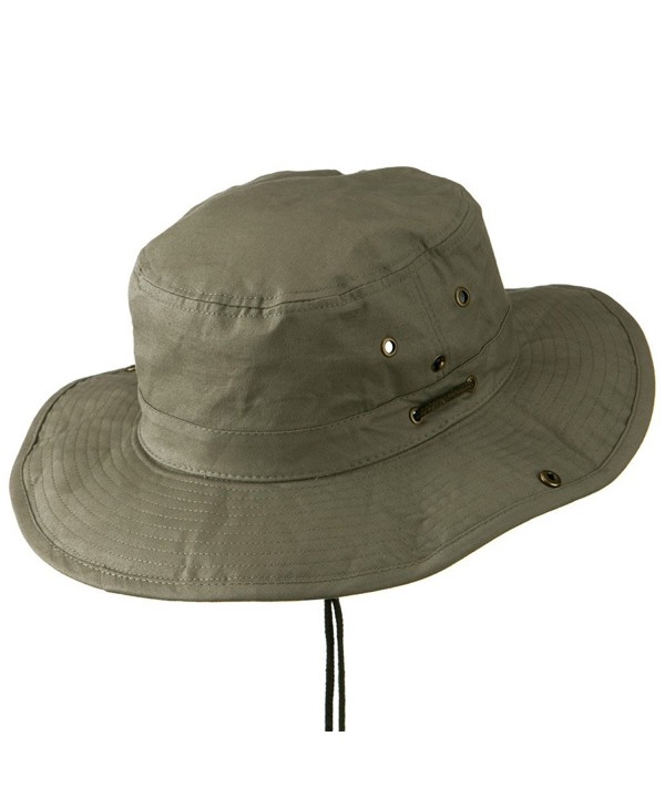 Extra Big Size Brushed Twill Aussie Hats Olive 2XL-3XL CU11M5D8Y2D