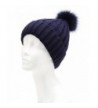 MIRMARU Winter Ribbed Knitted Beanie in Women's Skullies & Beanies