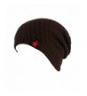 Summer Mae Men's Stars Knit Warm Cap Velvet Slouchy Beanie Hat - Coffee - C712MAEMBEF