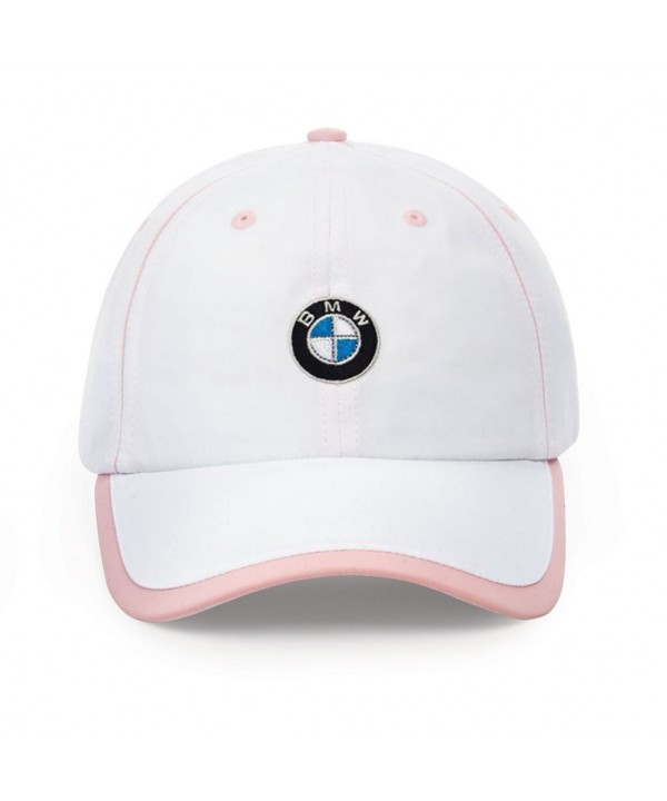 BMW Ladies Microfiber Cap - White/Pink - White - CZ114S55CRV