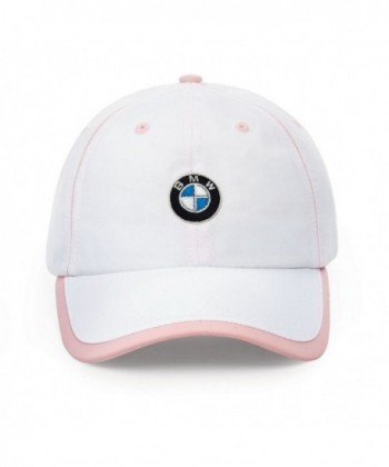 BMW Ladies Microfiber Cap - White/Pink - White - CZ114S55CRV