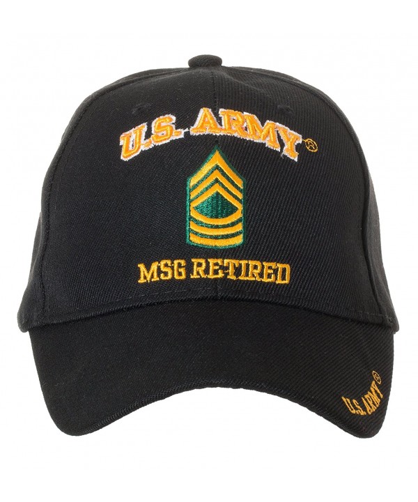 Artisan Owl Officially Licensed US Army Retired Baseball Cap - Multiple Ranks Available! - Master Sergeant - CN1885SNLNY