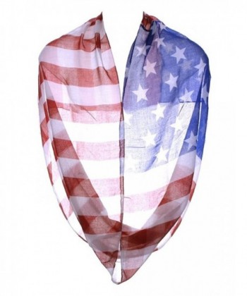 Womens Spangled Banner Infinity Scarf