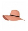 Ladies Fashion Toyo Solid Hat - Peach - C8118NTP54D