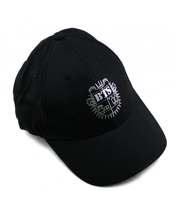 BTS Kpop Baseball Cap Bangtan Boys Support Hat - Black 01 - CN12BFW946T