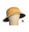 Dorfman Pacific Mens Twill Bucket Hat - Yellow/Navy - CU11646FZID