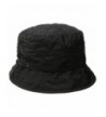 Karen Kane Women's Quilted Rain Bucket Hat - Black - CP12M1OFWJX