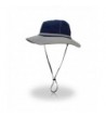 Jeelow Outdoor Sun Hats With Wind Lanyard Bucket Hat Cap - Blue Grey - C017YX7SDIX