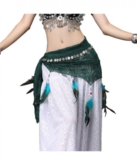 Fusion Tribal Belly Dance Hip Scarf Peafowl Lace ATS Belt Wraps - CB184WNGNX9