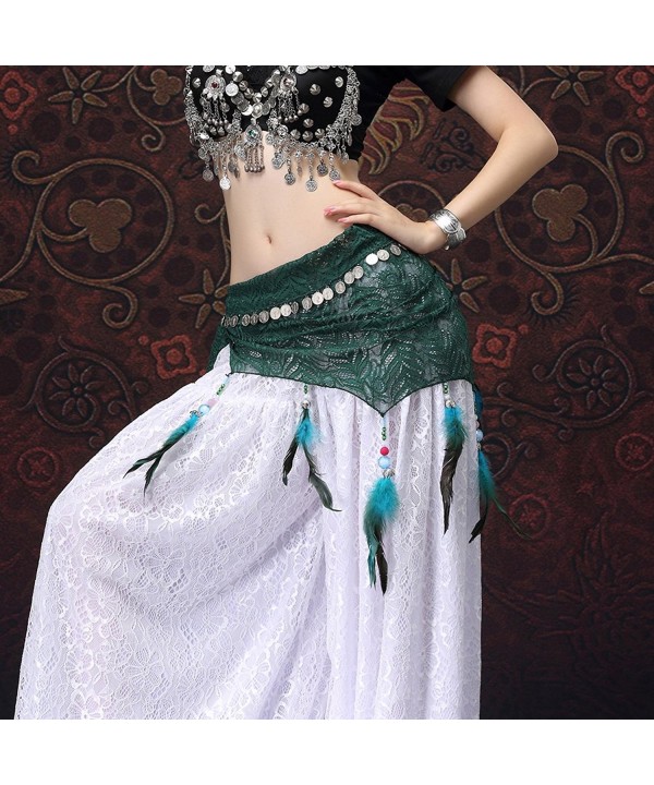Fusion Tribal Belly Dance Hip Scarf Peafowl Lace ATS Belt Wraps CB184WNGNX9