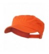 Colorful Washed Military Cap - Orange W35S34E - CU11E8TAZUZ