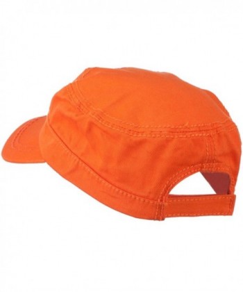 Colorful Washed Military Cap Orange in Men's Baseball Caps
