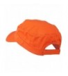 Colorful Washed Military Cap Orange in Men's Baseball Caps