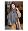 Syning Women Fashion Large Tassel in Cold Weather Scarves & Wraps