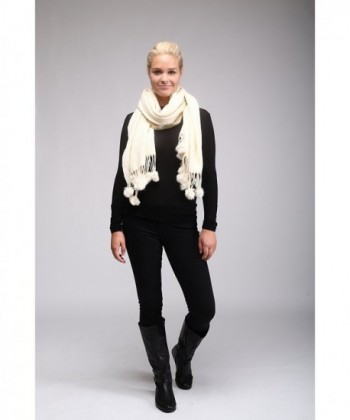 Womens Winter Solid Oblong Fringe