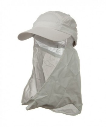 UV 50+ Talson Removable Flap Cap - White - CF1190QKYET