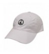 City Hunter C104 Peace Sign Cotton Baseball Dad Cap 16 Colors - White - CH17Z2DT67N