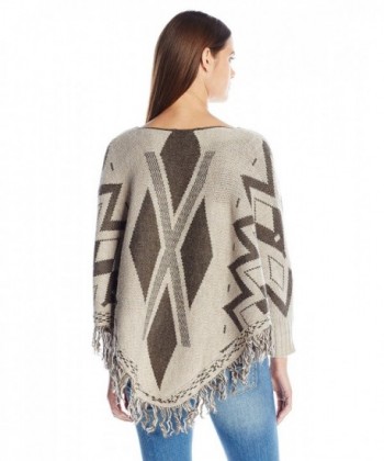 Fiorentina Womens Geometric Poncho Sleeves