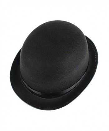 Gemvie Women Black Bowler Magician in Men's Fedoras