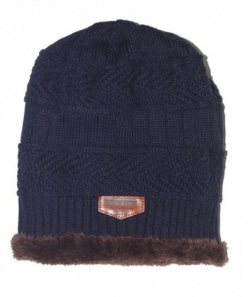 Winter Skull Slouchy Beanies Blue 1