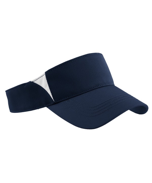 Sport-Tek Men's Dry Zone Colorblock Visor - True Navy/White - CR11QDSGYFZ