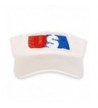 Patriotic American Retro Visor White