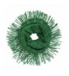 Green Open Infinity Scarf Fringe