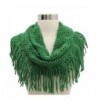 Green Open Infinity Scarf Fringe in Cold Weather Scarves & Wraps