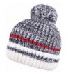 WDSKY Winter Knit Beanie Skull Caps With Pom Pom Beanies For Women Mens Bobble Hat - Dark Gray - CW187C09GWA