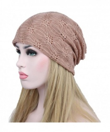 Highpot Women Winter Lace Beanie Hat Chemo Cancer Alopecia Turban Cap - Pink - C81880N6W6Q