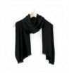 Oct17 Women Large Scarf Soft Cashmere Feel Shawls Wraps Winter Scarfs Light Scarves - Black - CY188ZY9G9K