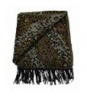 Womens Ruana Fringed Poncho Leopard in Wraps & Pashminas