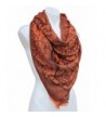 Terra Nomad Women's Silky Pashmina Scarf Shoulder Wrap Shawl - Pumpkin - C2129E1SEKP