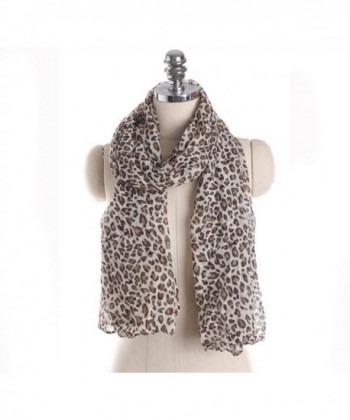 Veenajo Fahionable Women's Leopard Animal Print Scarf wrap Pashmina Soft Shawl - 2 - C712N6JYE76