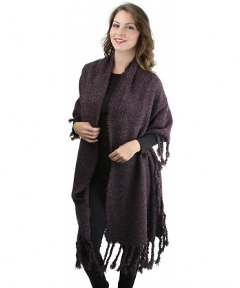 ToBeInStyle Womens Oversized Tasseled Blanket