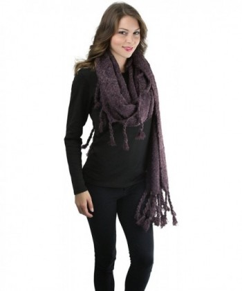 ToBeInStyle Womens Oversized Tasseled Blanket in Cold Weather Scarves & Wraps