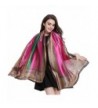 K-ELewon Silk Scarf Fashion Scarves Long Lightweight Sunscreen Shawls for Women - Rose Red - C8183D9QAH2