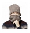 Unisex Winter Slouchy Beanie Hat Scarf Set Knit Warm Thick Skull Cap - Khaki - C5186DYN7SW
