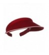 Piping Clip On Visor Wine OSFM