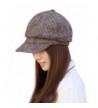 Home Prefer Womens newsboy Hat Vintage Beret Cap Fashion Skull Cap With Visor - Coffee - CU12NTX214S