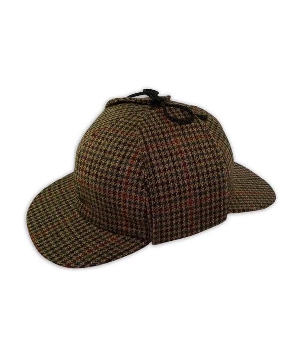 Pasquale Cutarelli Mens Wool Tweed Deerstalker Hat (9167) - Brown - CA11IOLB0MV