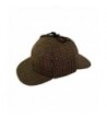 Pasquale Cutarelli Mens Wool Tweed Deerstalker Hat (9167) - Brown - CA11IOLB0MV