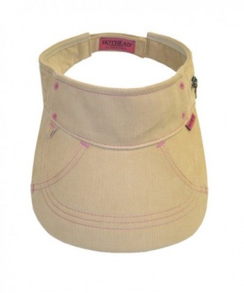 Hothead Wide Visor Khaki Corduroy