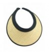 Womens Straw Visor (3 Colors) - Natural - C4119512OAZ