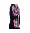 Basketweave Fringed Infinity Scarf Pink in Fashion Scarves