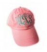 Mary's Monograms Monogrammed/Personalized Woman's Coral Baseball Cap - CR12ITA5QT3