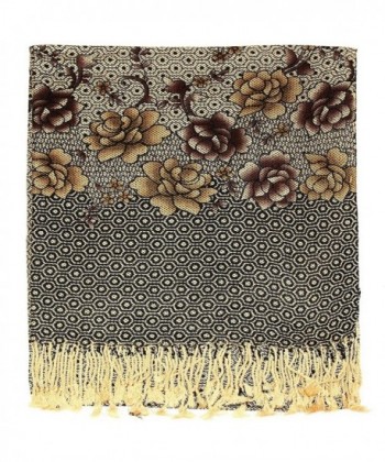 Falari Womens Flower Printed Pashmina in Fashion Scarves